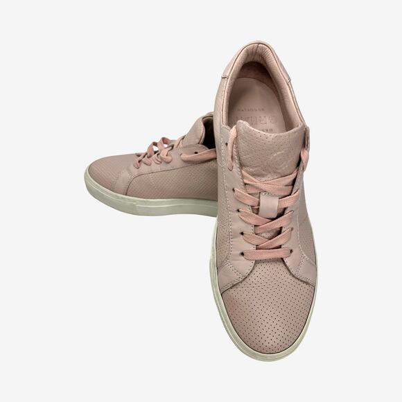 GREATS Royale Perforated Leather Sneakers Pink Blush 8.5 Made in Italy - Picture 1 of 10